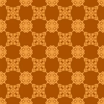 Green Ornamental Seamless Line Pattern Illustrazione stock