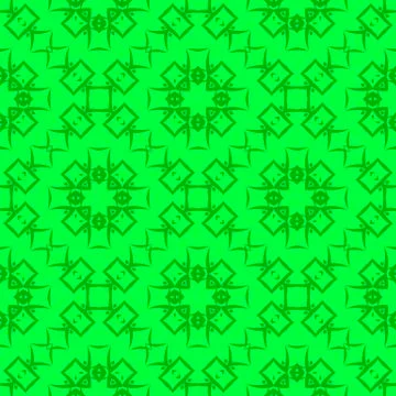 Green Ornamental Seamless Line Pattern Stock Illustration
