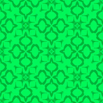 Green Ornamental Seamless Line Pattern Stock Illustration