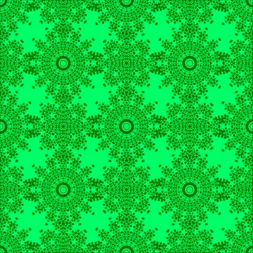 Green Ornamental Seamless Line Pattern. Oriental Geometric Ornament Illustrazione stock