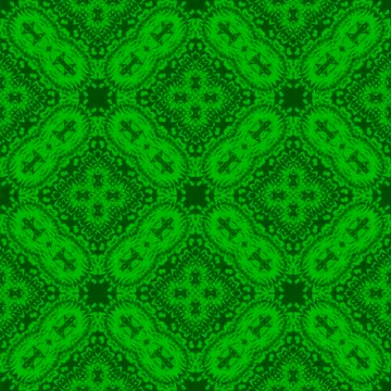 Green Ornamental Seamless Pattern. Endless Texture. Oriental Geometric Ornament Stock Illustration