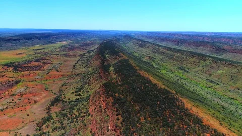 Green outback valley Stock Footage 95703418
