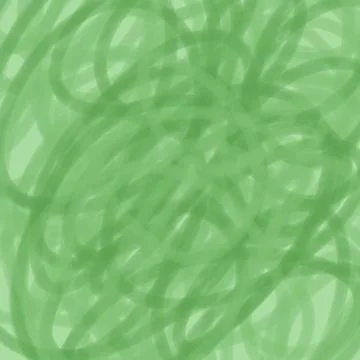 Green Overlapping Loops and Brush Stroke Background Stock Illustration