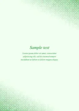 Green page corner design invitation template Illustrazione stock