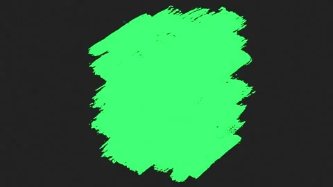 Green Paint Brush Stroke Transition on Black Background Motion Graphic 스톡 동영상 341857136