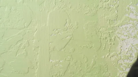 Green paint drips fall paint brush background Stock Footage 135471527