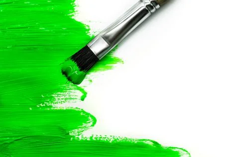 Green paint Stock Illustration