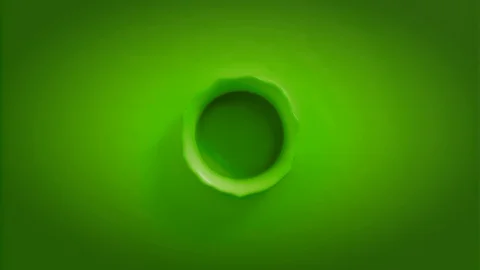 Green paint  or toxic liquid drop making beautiful crown splash Stock Footage 85876875