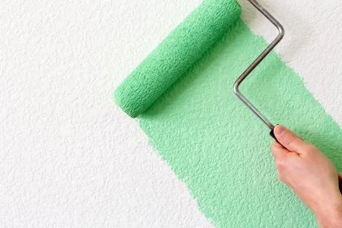 Green paint Stock Photos
