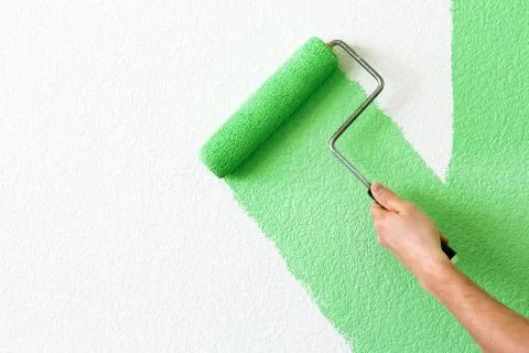 Green paint Stock Photos