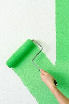 Green paint Stock Photos