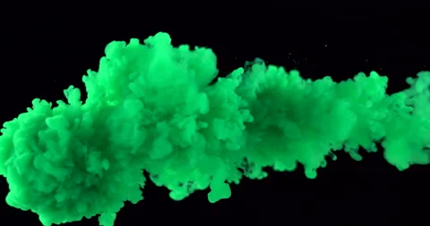 Green Paint In Water Stock Footage 170785781