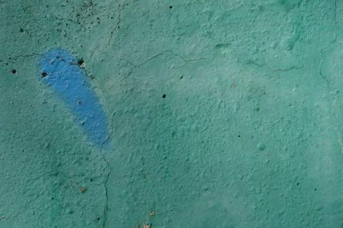 Green painted concrete structure Stock-Fotos