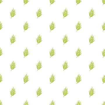 Green palm leaves seamless pattern tropical background Illustrazione stock