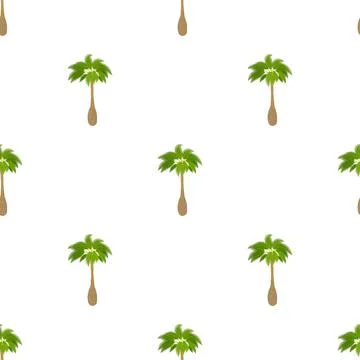 Green palm pattern seamless vector Stock Illustration