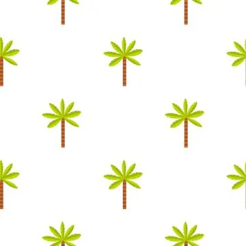 Green palm tree pattern seamless 스톡 일러스트