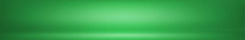 Green panoramic studio background with white glow Stock Illustration