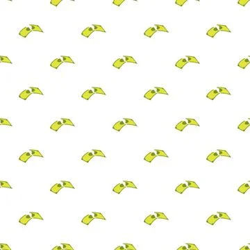 Green paper currency seamless pattern for finance concept Illustrazione stock