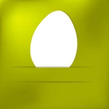 Green Paper easter egg card.  + EPS8 Stock Illustration