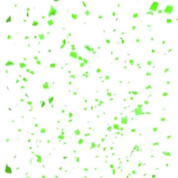 Green paper in flight Stock Illustration