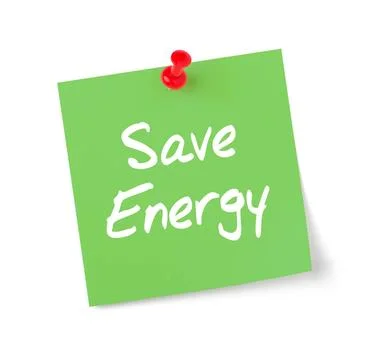 Green paper note with text Save Energy Green paper note with text Save Ene... Stock Photos