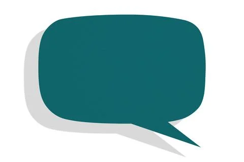 Green paper speech bubbles separated on white background 스톡 일러스트