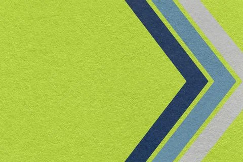 Green paper texture background with blue chevron corner stripes and copy sp.. Stock Illustration