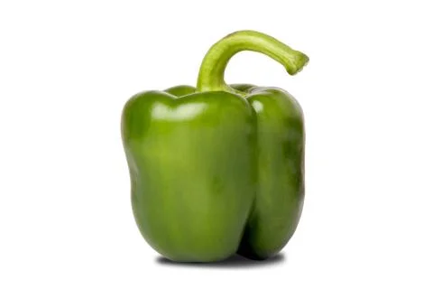 Green paprika with clipping path Stock Photos