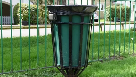 Green Park Bin Stock Footage 78928654