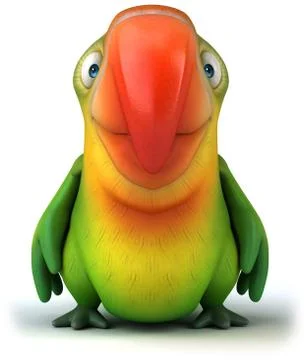 Green parrot Stock Illustration