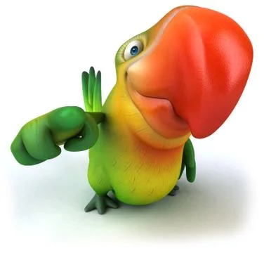 Green parrot 스톡 일러스트