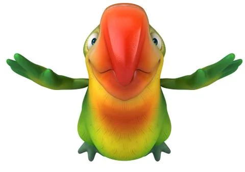 Green parrot 스톡 일러스트