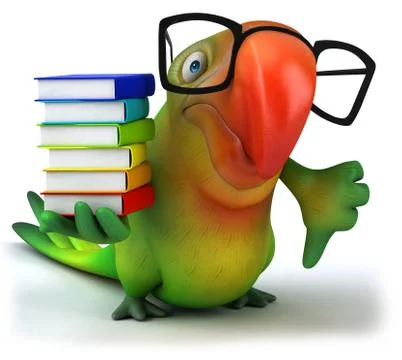 Green parrot Stockillustratie