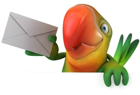 Green parrot 스톡 일러스트