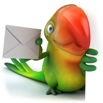 Green parrot イラスト素材
