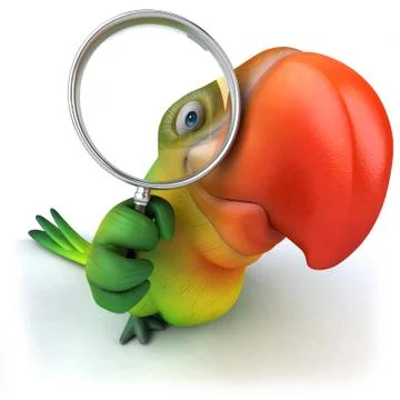 Green parrot 스톡 일러스트