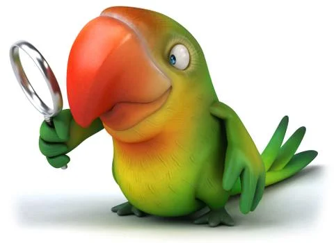 Green parrot Stockillustratie