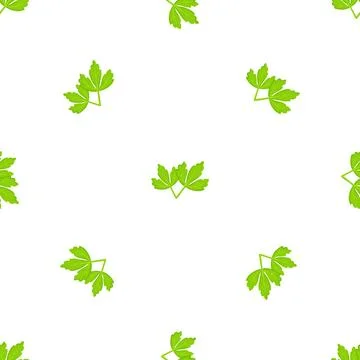Green parsley pattern seamless vector Stock Illustration