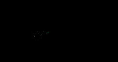 Green Particle Burst Energy Source Spot On Black Screen Layer Vídeo Stock 330323562