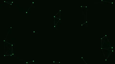 Green Particle Network Deep Space Network Loop 動画素材 342611970