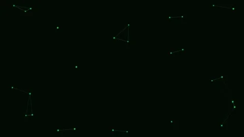 Green Particle Network Sparse Calm Network Loop Vidéo 342612118