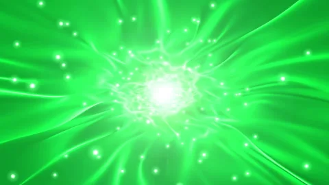 Green particle tunnel warp loop animation Stock Footage 146112051