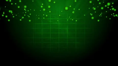 Green particles Video stock 10196451