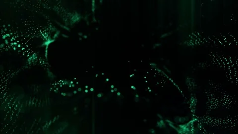 Green particles Stock-Footage 81079799