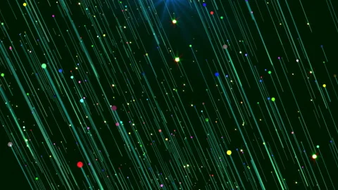 Green Particles Stock Footage 86574299