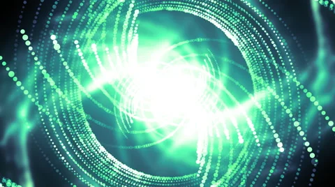 Green Particles Grid Stock Footage 41069403