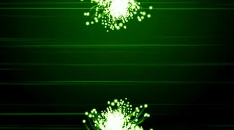 Green particles with lens Video stock 10559578