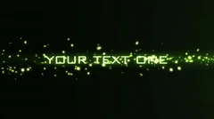 Green Particles Light Streak Transition Text Titles Logo Reveal Trailer Intro Stock After Effects