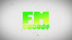 Green Particles Logo Stock After Effects