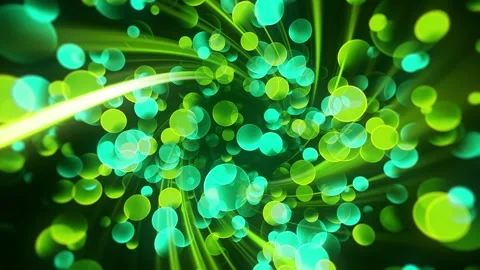 Green Particles Swirl Stock Footage 153107763